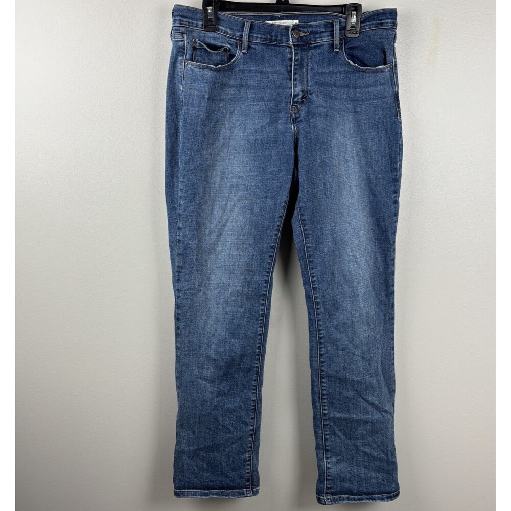 Levi's 505 Jeans Women's Size 31 Blue Mid-Rise Straight Denim Stretch W31 L32